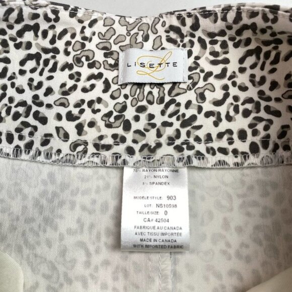 Lisette L Montreal Patterned Pencil Skirt Sz 0 - Picture 5 of 6